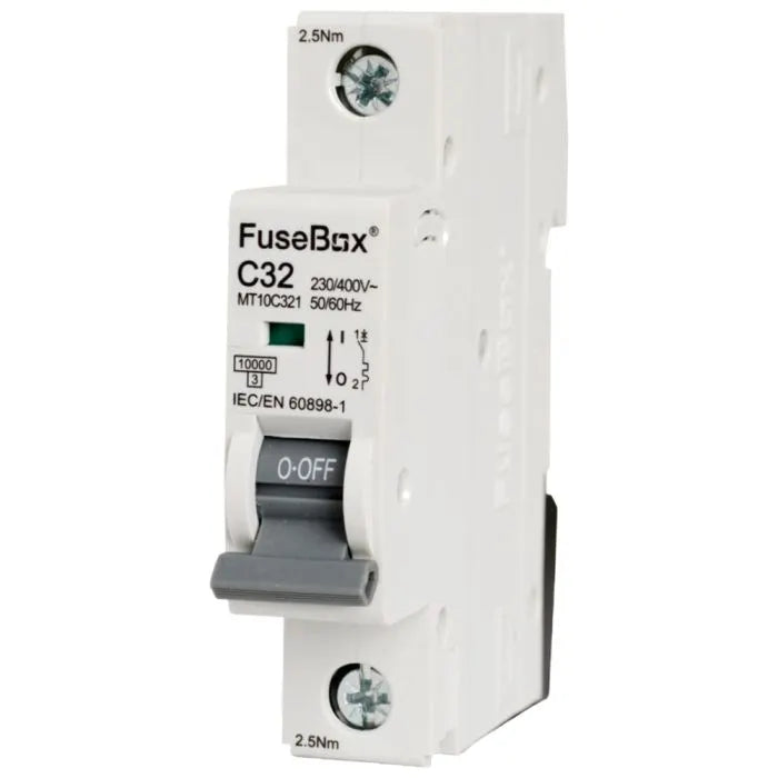 FuseBox C Type MCB 10Ka Single pole - Various