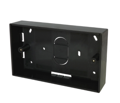 2 Gang 32mm Surface Back Box, Black - 3L32G2BK