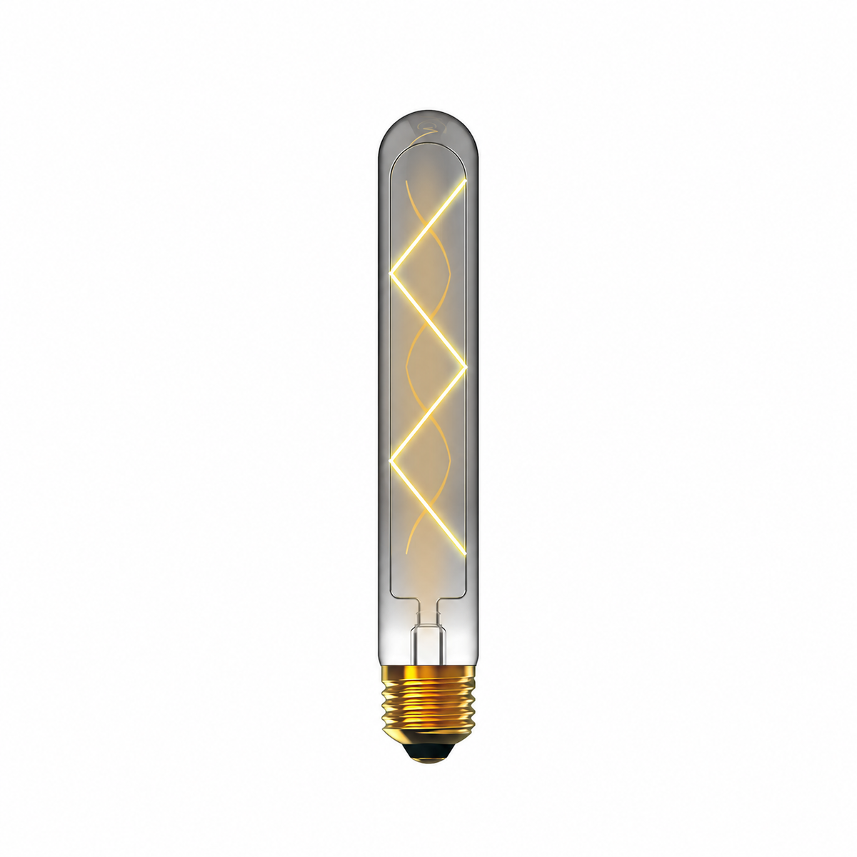 Classic Deco LED 185mm Tubular Z E27 Dimmable Lamp 4W 4000K Natural White, 300lm, Smoke Glass, 3yrs Warranty (3LT518P)