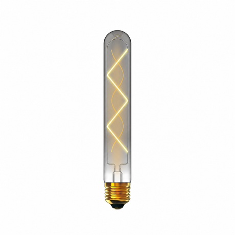 Classic Deco LED 185mm Tubular Z E27 Dimmable Lamp 4W 4000K Natural White, 300lm, Smoke Glass, 3yrs Warranty (3LT518P)