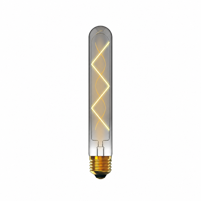 Classic Deco LED 185mm Tubular Z E27 Dimmable Lamp 4W 4000K Natural White, 300lm, Smoke Glass, 3yrs Warranty (3LT518P)
