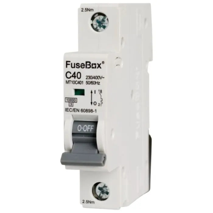 FuseBox C Type MCB 10Ka Single pole - Various