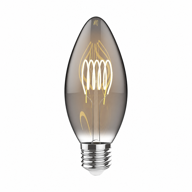 Luxram Classic Style Smoked LED Candle E27 Dimmable Bulb 3W 120lm 2100K Extra Warm White – 4600021