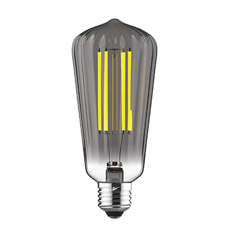 Lamp 6.5W 2100K Extra Warm White, 350lm, Smoke Ripple Glass, 3yrs Warranty (5LT726B)