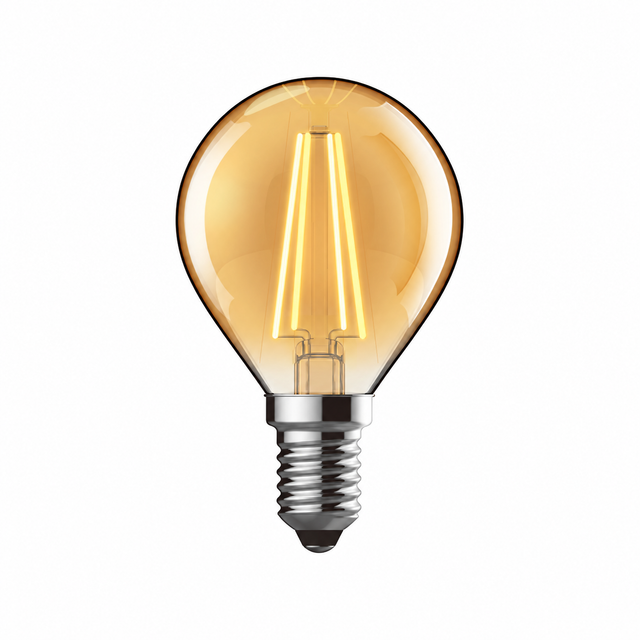 Classic Vintage LED Ball E14 Dimmable Lamp 4W 2200K, 470lm, Gold Glass (5LT729A)
