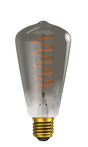60028 - BELL Lighting LED Soft Coil 4W Vintage Vertical Amber Gunmetal Squirrel Cage Dimmable ES 1800K Lamp