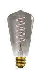 60030 - BELL Lighting LED Soft Coil 4W Vintage Vertical Amber Gunmetal Squirrel Cage Dimmable ES 4000K Lamp