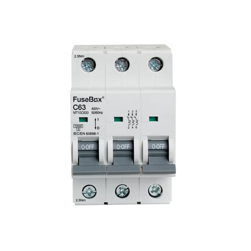 FuseBox C Type MCB 10Ka Triple pole - Various