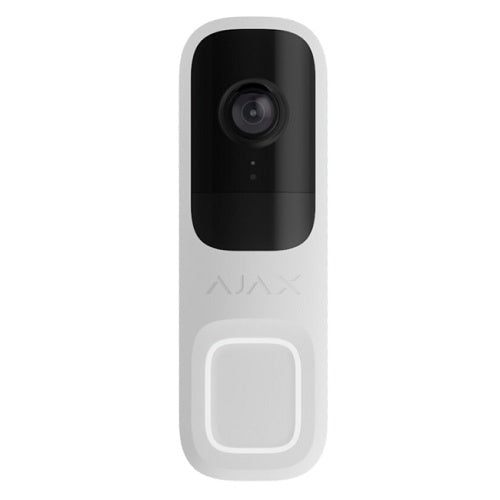 Ajax DoorBell 4MP Smart Video Doorbell with AI & PIR – White - 66390.125.WH1