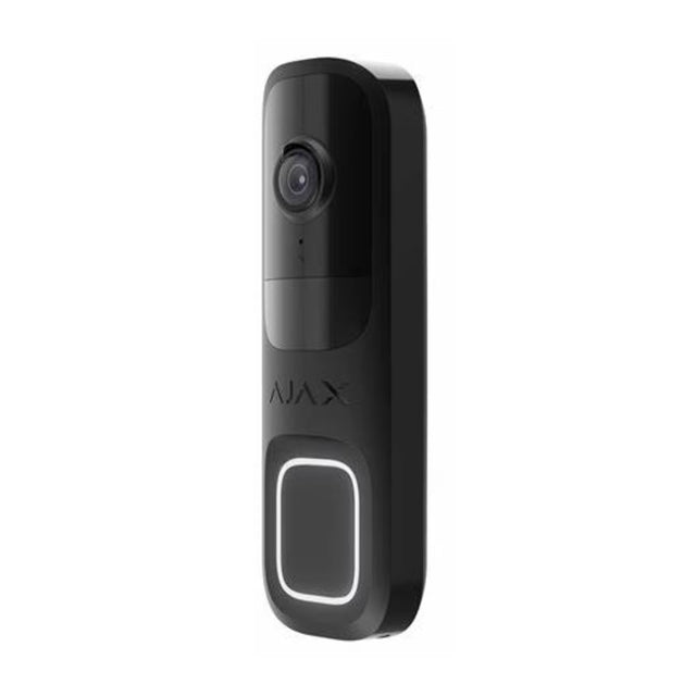 Ajax DoorBell 4MP Smart Video Doorbell with AI & PIR – Black 66391.125.BL1
