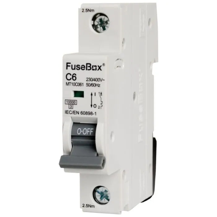 FuseBox C Type MCB 10Ka Single pole - Various