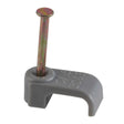 Tower 6mm Single Flat T&E Cable Clip Grey (Box of 100) - 70CGKF60