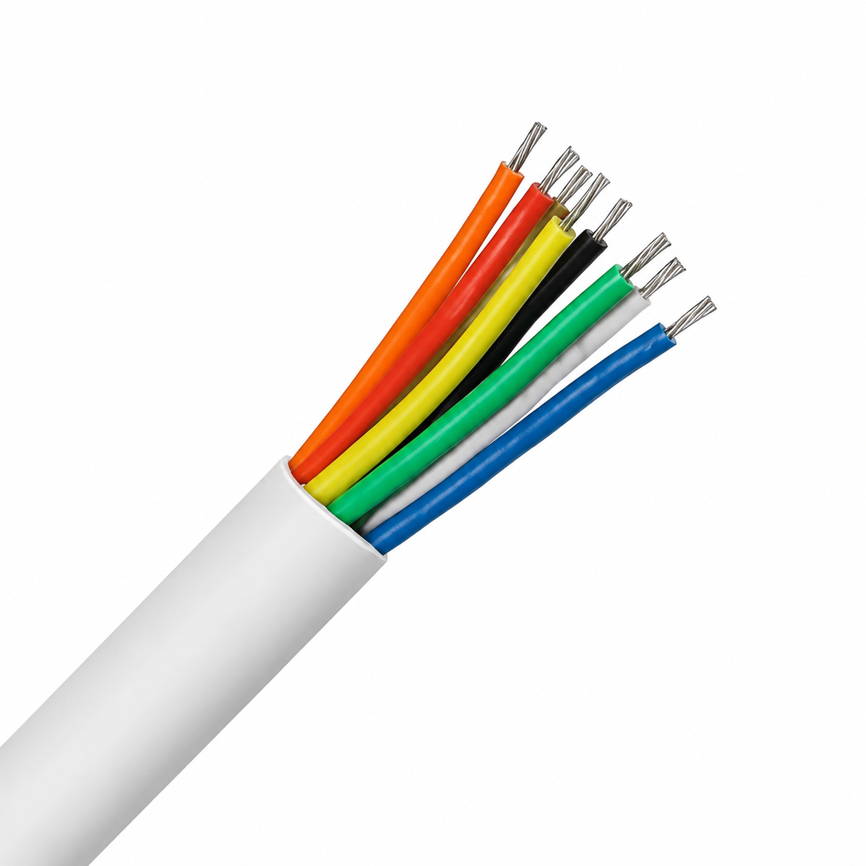 Securi-Flex 8-Core Alarm Cable White 100M