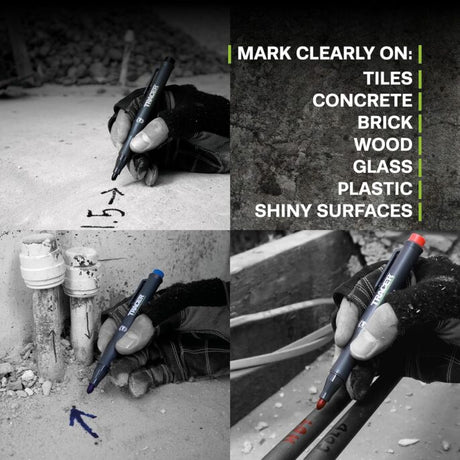 Tracer Clog Free Marker Pen Kit with Site Holsters, 3 Pack - ACF-MK3