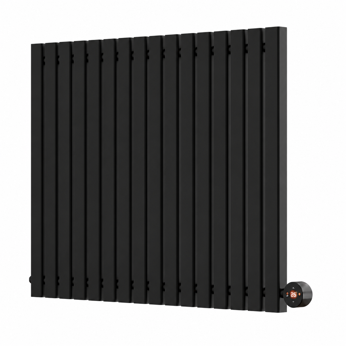Ecostrad Adesso TriQ 800W WiFi Horizontal Designer Electric Radiator – Black – AD-3Q-HB8