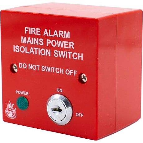 ADI PRO Single Gang Isolation Switch Fire Red - ADI-ISO-R-S-1