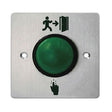 ADI PRO ADI-RTE-SS-GD Push to Exit Dome Button, Surface Mount, Stainless Steel, Green - ADI-RTE-SS-GD