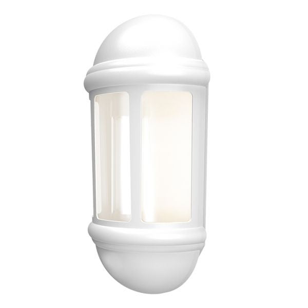 Ansell ALHLLED/PC/WH Latina White Polycarbonate LED Half Lantern  Photocell