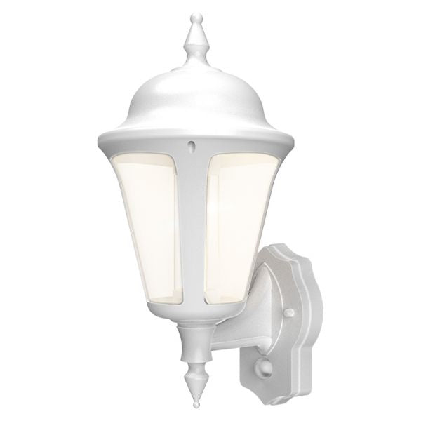 Ansell ALWLLED/PIR/WH Latina White Polycarbonate LED Wall Lantern  PIR