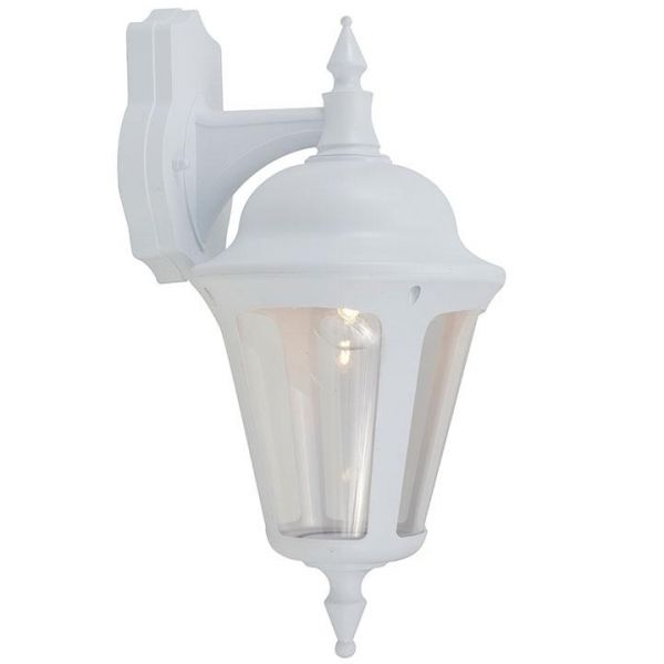 Ansell ALWL/WH Latina White Polycarbonate E27 Wall Lantern