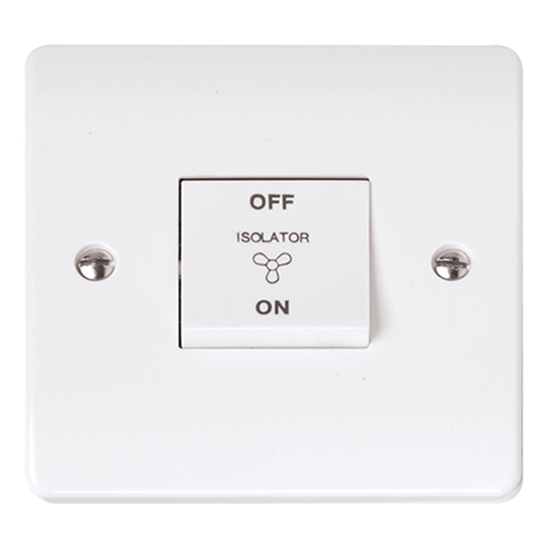 Click CMA020 Mode 10A 3 Pole Fan Isolation Switch White