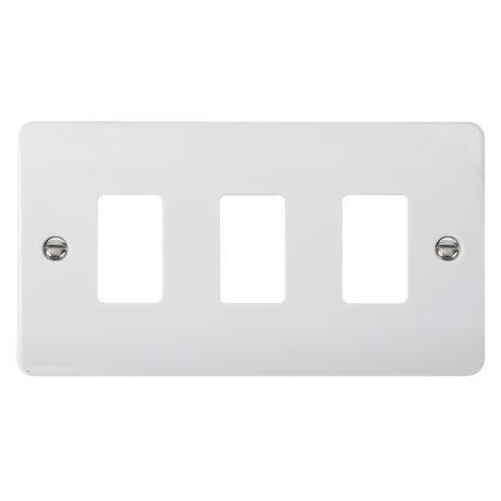 3 Gang GridPro White Frontplate - CMA20403