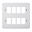 8 Gang GridPro White Frontplate - CMA20508