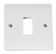 1 Gang MiniGrid White Frontplate - CMA401