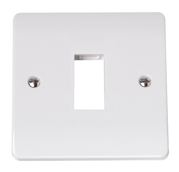1 Gang MiniGrid White Frontplate - CMA401