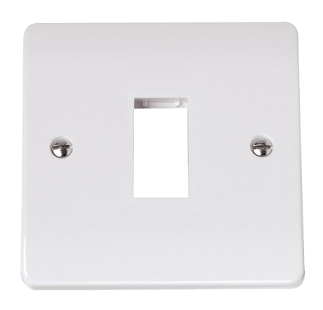 1 Gang MiniGrid White Frontplate - CMA401