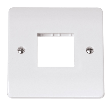 2 Gang MiniGrid White Frontplate - CMA402