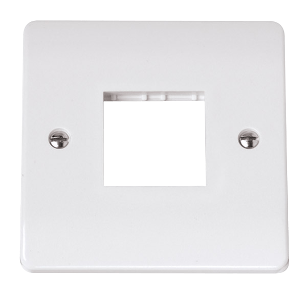 2 Gang MiniGrid White Frontplate - CMA402