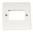 3 Gang MiniGrid White Frontplate - CMA403