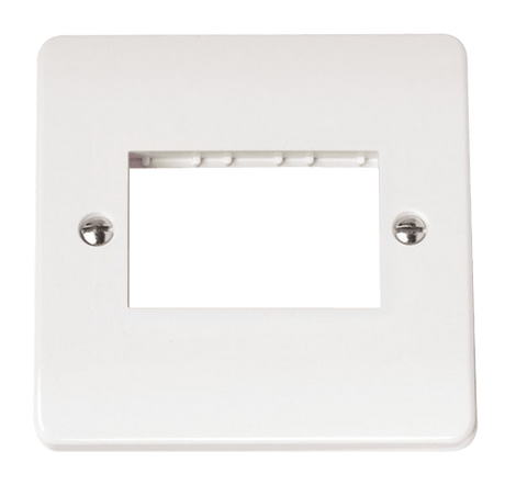 3 Gang MiniGrid White Frontplate - CMA403