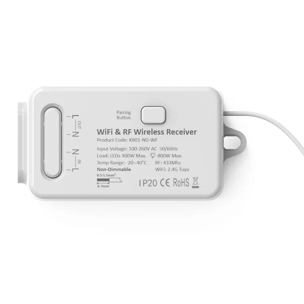 FORUM CUL-40039 1 Channel Smart RF & WIFI Kinetic Switch