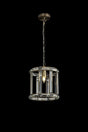 Ellison Round Drum Pendant/Semi Ceiling, 1 x E27, Antique Brass