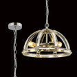 Ellison Medium Dome Pendant, 3 x E27, Polished Nickel