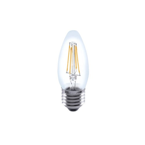 OMNI FILAMENT CANDLE BULB E27 470LM 4.2W WARM WHITE 2700K DIMMABLE 320 BEAM CLEAR FULL GLASS INTEGRAL - ILCANDE27DC042
