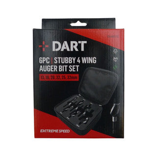 DART 6 Piece Four Wing Stubby Auger Bit Set – DS4ABSET6