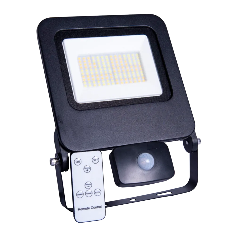 Diamond Dunham Tri-colour LED Floodlight 10W with PIR and Remote
