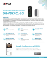 Dahua VDKP01-BG Door Bell Kit with Doorbell and Chime - Black