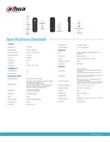 Dahua VDKP01-BG Door Bell Kit with Doorbell and Chime - Black