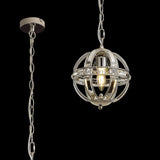 Ellison Extra Small Round Pendant, 1 x E27, Polished Nickel