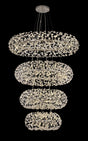 Byrne 4 Tier 60cm + 80cm + 100cm + 120cm Pendant, 12 + 20 + 26 + 30 Light G9 Polished Chrome/Crystal