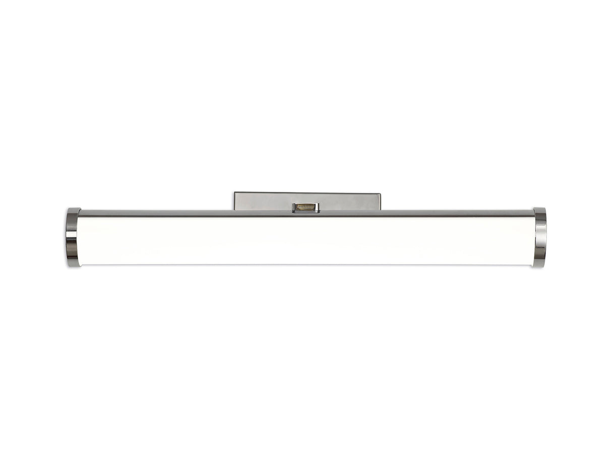 Wallace Wall Lamp Over Mirror, 1 x 12W LED, 4000K, 795lm, IP44, Polished Chrome, 3yrs Warranty