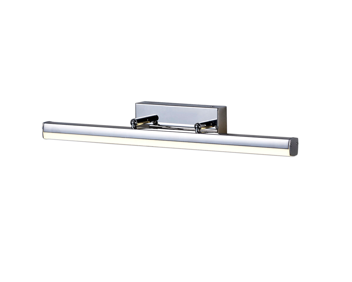 Bennett Wall Lamp Small Adjustable, 1 x 6W LED, 4000K, 612lm, IP44, Polished Chrome, 3yrs Warranty
