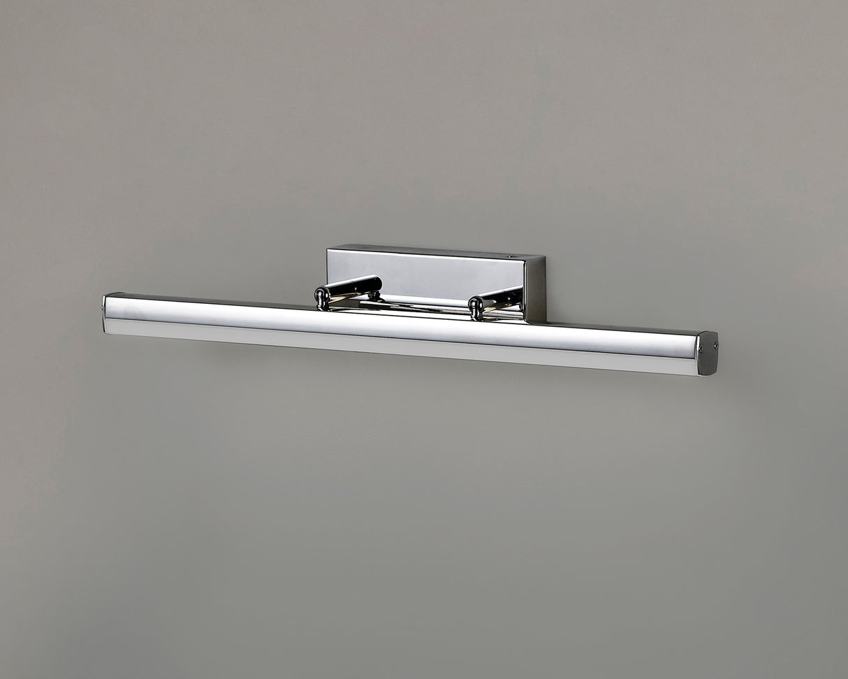 Bennett Wall Lamp Medium Adjustable, 1 x 12W LED, 4000K, 1192lm, IP44, Polished Chrome, 3yrs Warranty
