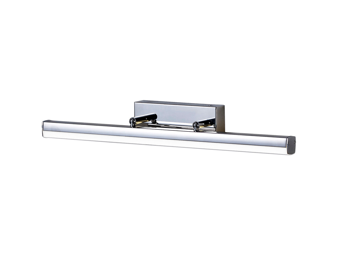 Bennett Wall Lamp Medium Adjustable, 1 x 12W LED, 4000K, 1192lm, IP44, Polished Chrome, 3yrs Warranty