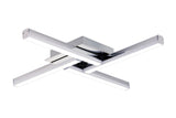 Bennett 4 Flush Ceiling, 4 x 6W LED, 4000K, 2210lm, IP44, Polished Chrome, 3yrs Warranty