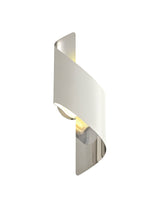 Kachosa Wall Lamp Small, 1 x 8W LED, 3000K, 640lm, White/Polished Chrome, 3yrs Warranty